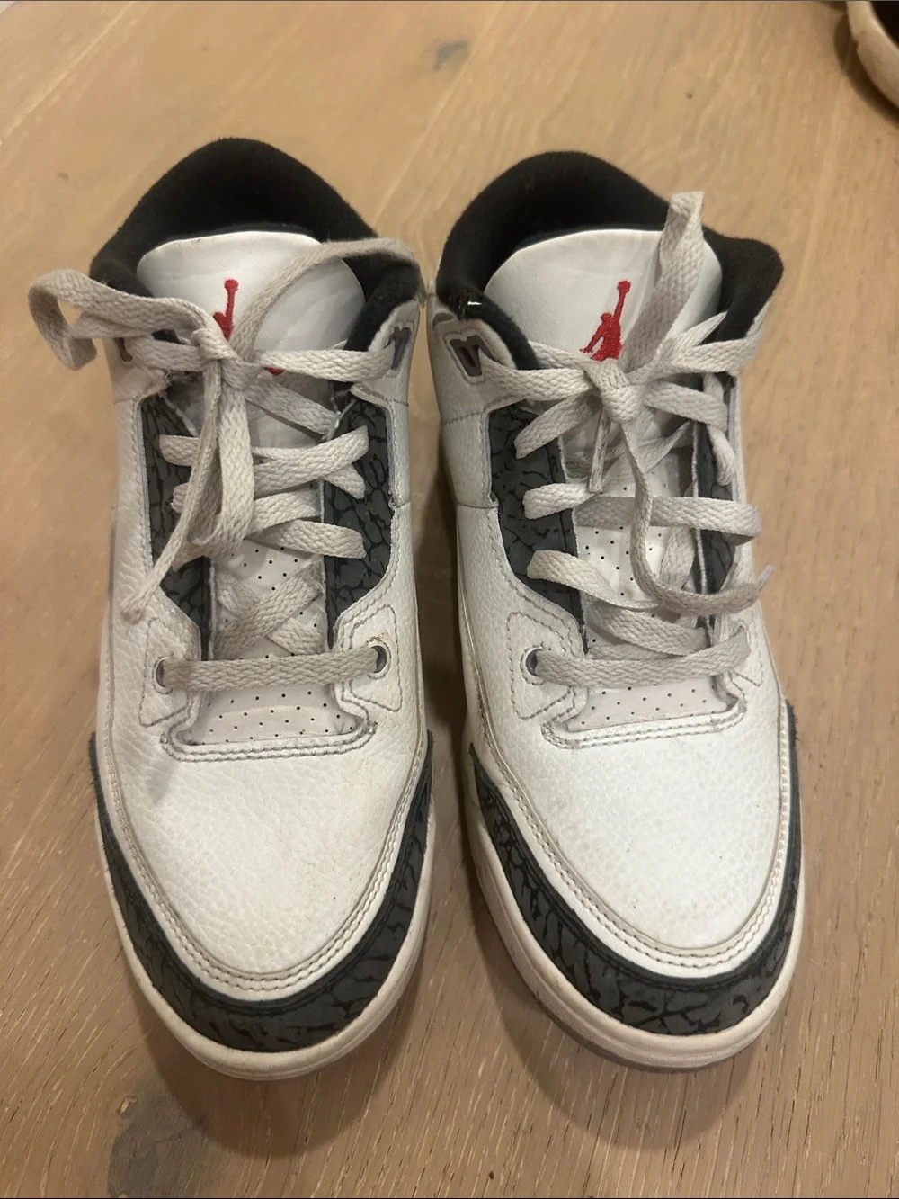 Nike Air Jordan Boy’s white/grey high top sneakers
